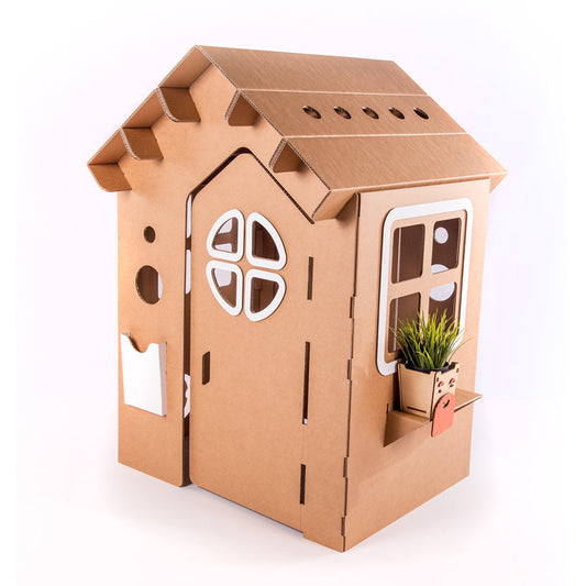 Cardboard playhouse WONDERLAND Natur