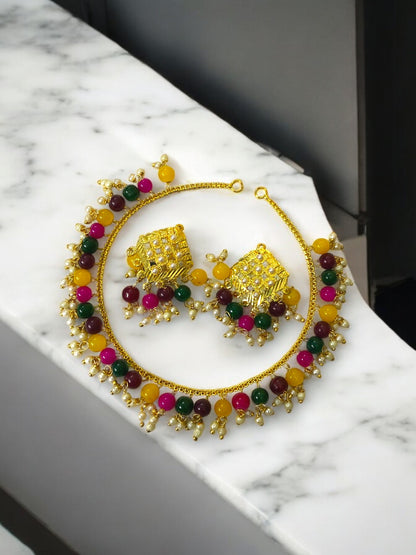 Punjabi necklace with earrings set