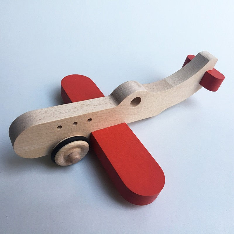 Amelia the wooden plane with wheels